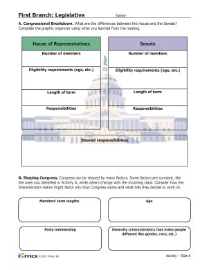 This lesson plan is part of the Constitution series by iCivics, Inc. . First branch legislative answer key icivics